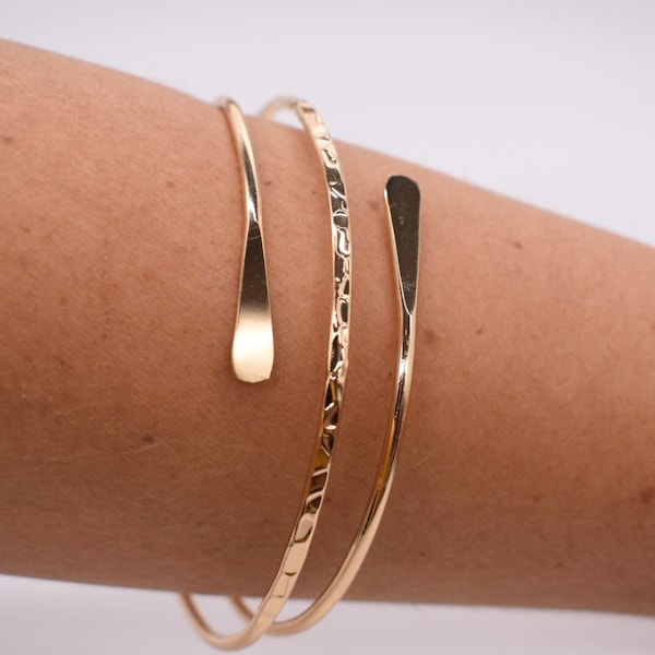 Dames gelaagde arm manchet Bangle goud Boho sieraden armband verstelbare bovenarmband goud zilver