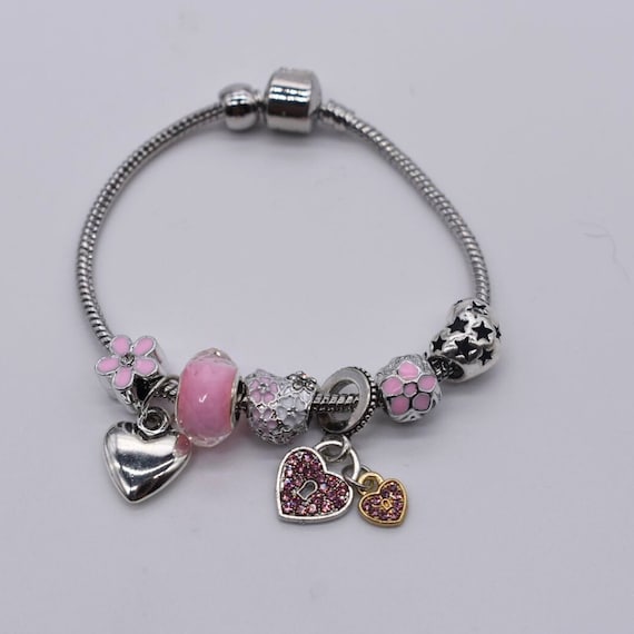 Pandora love heart charm bracelet deals