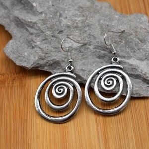 vintage spiral earrings
