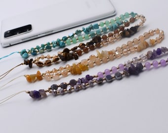 Phone Charm Crystal Phone Strap Phone Chain Beaded Jewellery with Crystal Stones Chain for a Stylish and Secure Phone Accessory