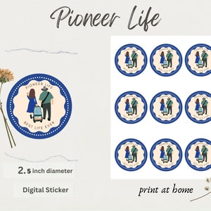 JW Pioneer Life Digital 2.5 in sticker