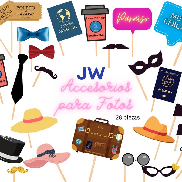 JW "Paraìso" Accesorios para Fotos español