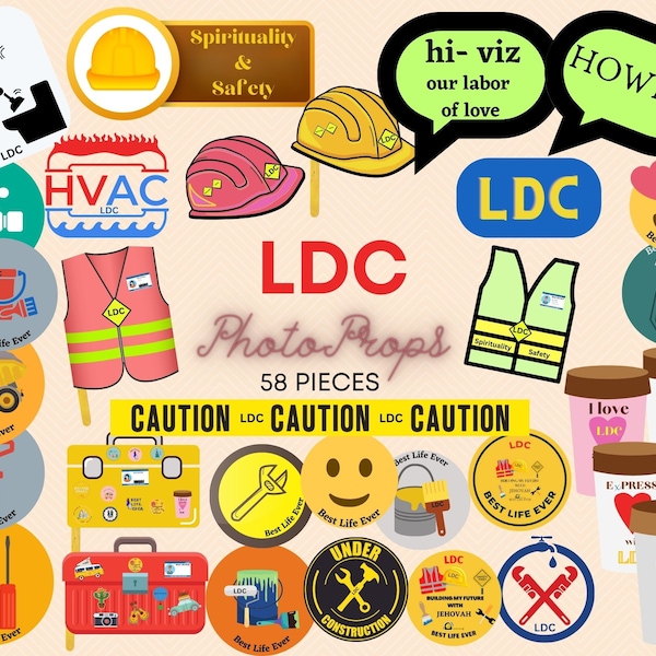 LDC Photo Booth Props 58 IMAGES