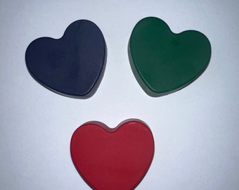 Heart shaped crayons