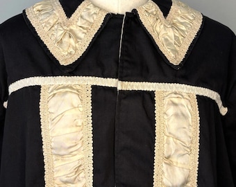 Vintage Harding Black Regalia Cloak Uniform Jacket Lined Sz 48