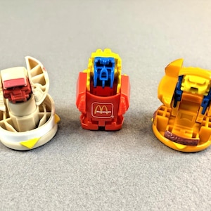 Vintage 1987 McDonald&#39;s Transformer Changeables Toys Kids Meal Lot #2