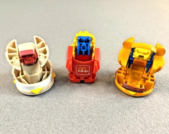 Vintage 1987 McDonald&#39;s Transformer Changeables Toys Kids Meal Lot #2