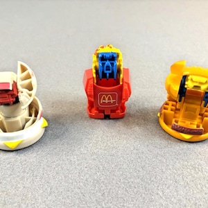 Vintage 1987 McDonald&#39;s Transformer Changeables Toys Kids Meal Lot #1