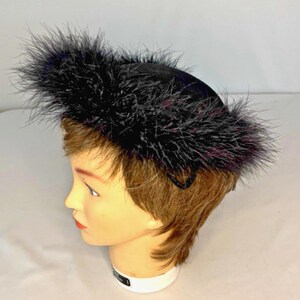 Vintage Wm Filene\'s Sons Co of Boston satin hat/ fascinator Marino Satin Bow Fascinator Hat – Village Hat Shop main image 3