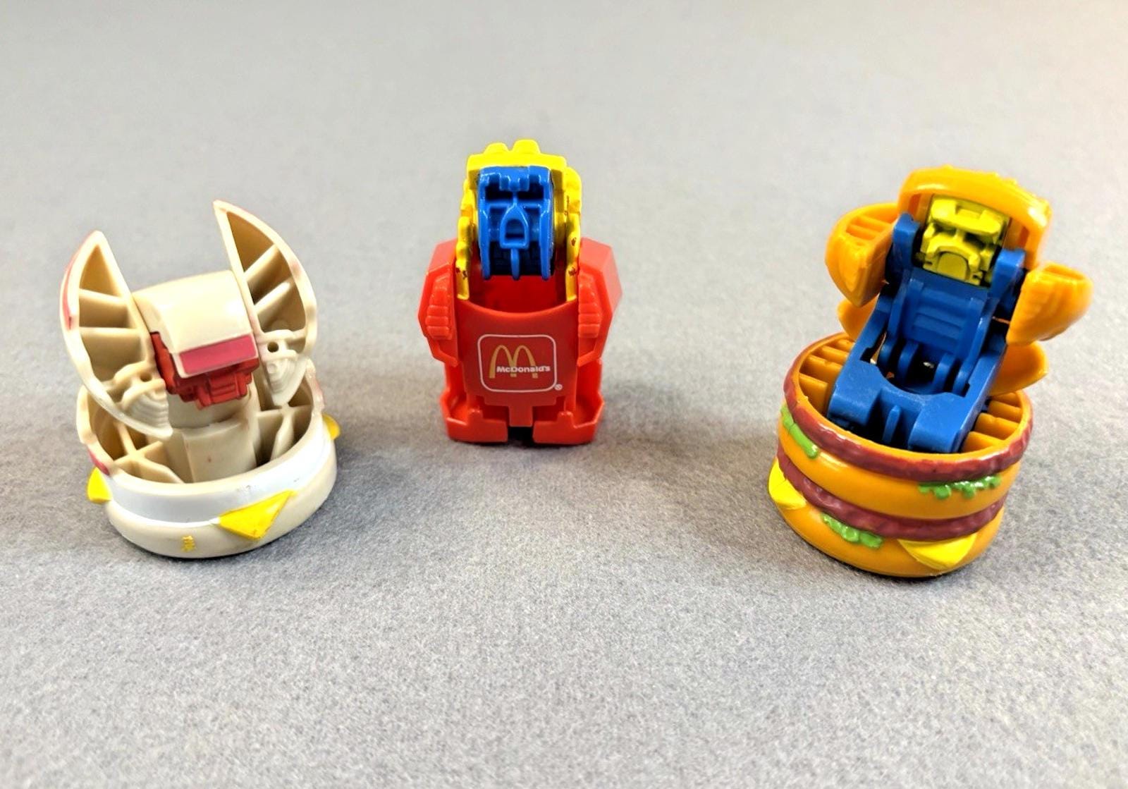 Vintage 1987 McDonald's Transformer Changeables Toys Kids Meal Lot #3