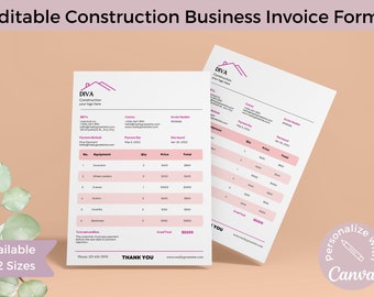 Construction Invoice Template for Business Invoice Form Contractor Generic Invoice Form Template for Interior Design Invoice Template Form