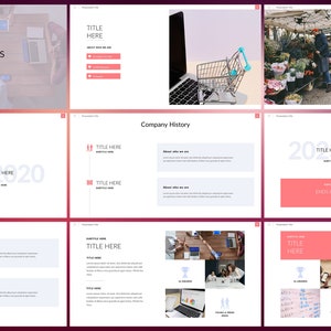 Professional PowerPoint Template Minimalist for Business PowerPoint Presentation Template for Marketing Pitch Deck PowerPoint Templates