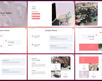 Professional PowerPoint Template Minimalist for Business PowerPoint Presentation Template for Marketing Pitch Deck PowerPoint Templates