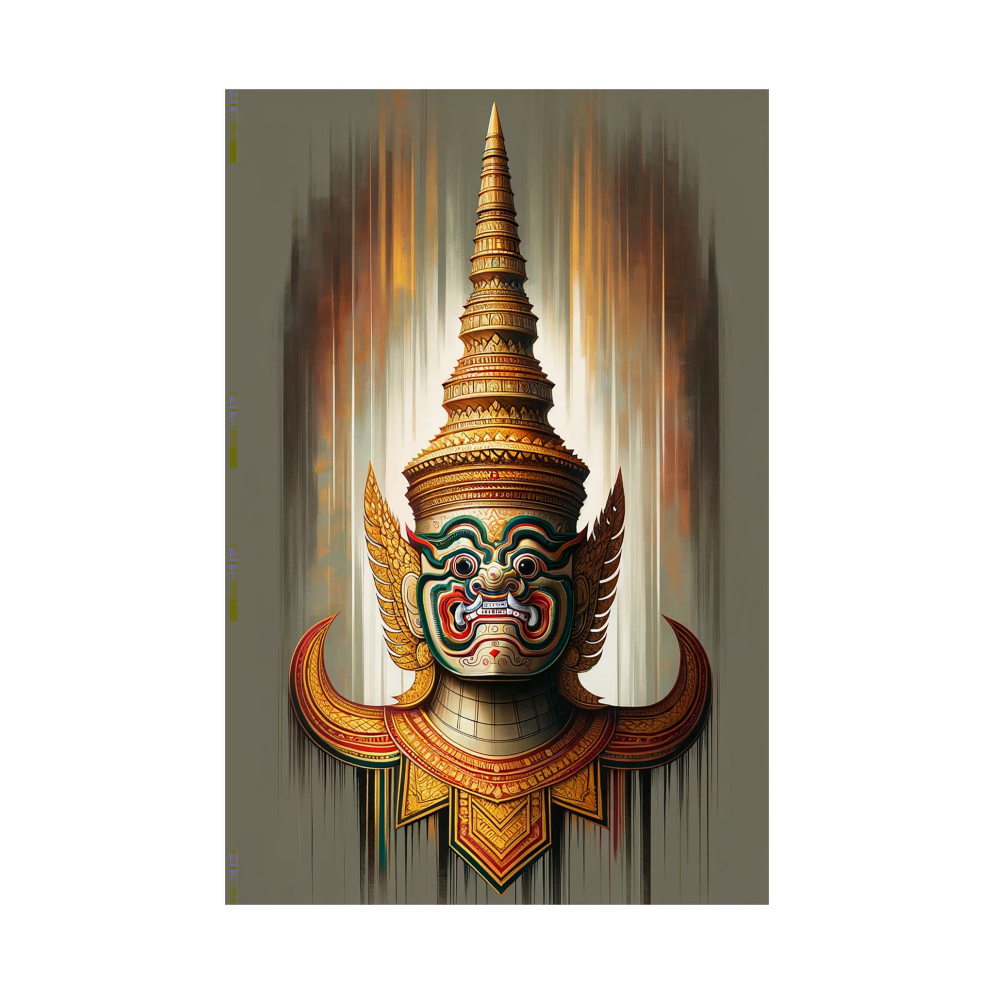 Matte Poster - Cambodian Yaksa Rama Sura: Matte Poster Art - Etsy