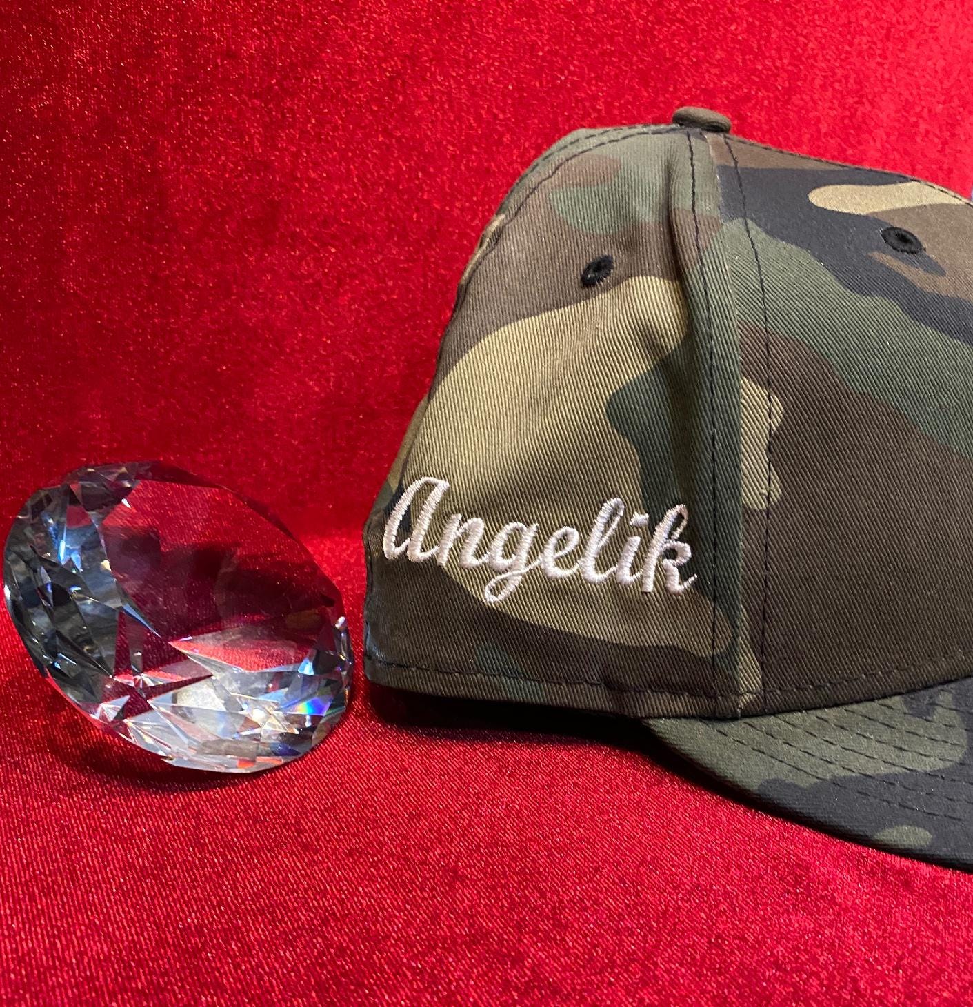 Authentic Swarovski New Era X Msbling® Fitted Crown (camo 