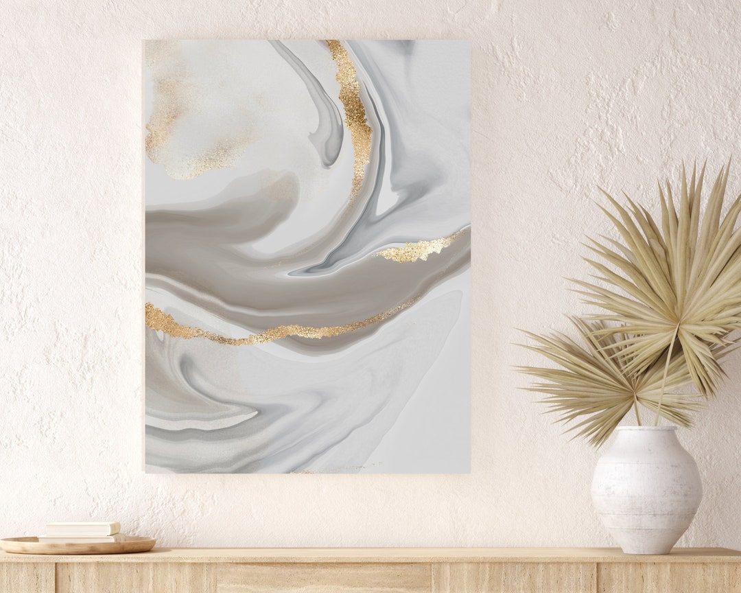 Printable Home Marble Wall Canvas Art,digital Download Abstract Marble