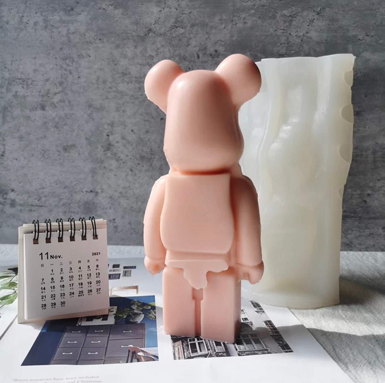 Bearbrick Silicone / Chocolat / Résine DIY Bougie Moule -  France