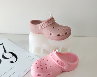 Moule à bougie en silicone Crocs pour la fabrication de bougies (super mignon !)