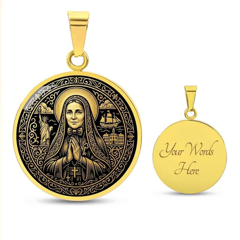 Saint Frances Xavier Cabrini Necklace, Patron Saint of Immigrants ...