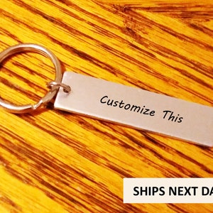Personalized Keychain Light Weight Aluminum Engraved Travel key chain Best Friend/Boyfriend/Girlfriend / Nurse