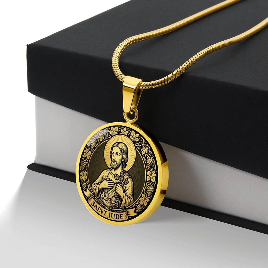 St Jude Necklace Patron Saint of Lost Causes, Saint Jude Thaddeus ...