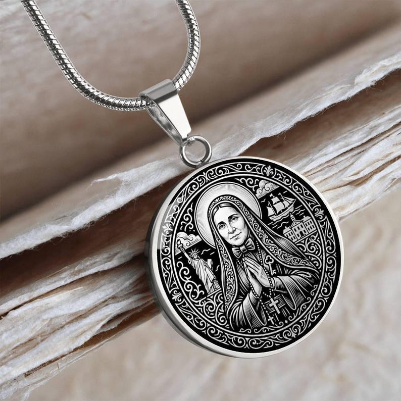 Saint Frances Xavier Cabrini Necklace, Patron Saint of Immigrants ...