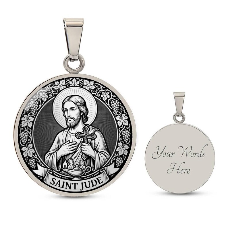 St Jude Necklace Patron Saint of Lost Causes, Saint Jude Thaddeus ...