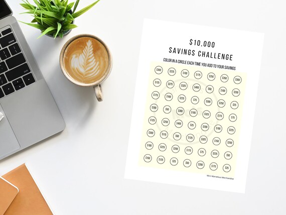 Printable Money Savings Challenge - Etsy