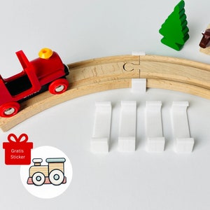 4 Rail Clamp Wooden Rail Compatible with Brio /Aldi / Lidl / Ikea