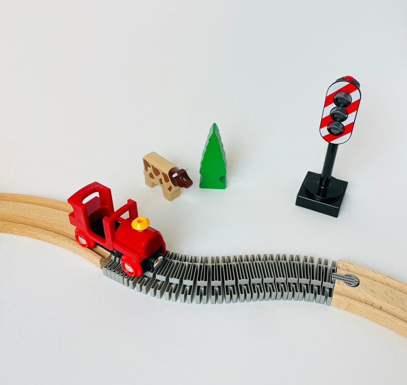 6 Adapters Voor Houten Treinhellingen – Compatibel Met Brio, Duplo En Meer – 3D-geprint In Frankrijk