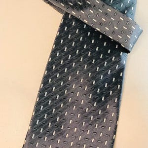100% Silk Designer Tie + Designer Silk Necktie + Silk Tie Rack Designer Silk Tie + Vintage Ties for Men  + Vintage Gunmetal Men’s Silk Tie