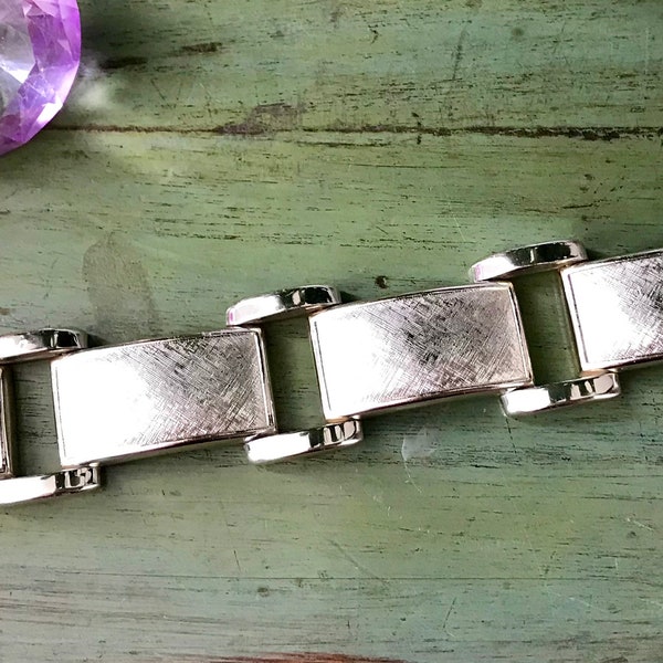 Vintage Silver Bracelet + Vintage Costume Jewellery + Globus Foreign Bracelet Circa 1950’s + A Rare Find + Statement Vintage Bracelet