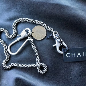 Herren Taschenkette + Herren Portemonnaie Kette + Kette für Jeans Made in Italy + Goth, italienische Grunge, Heavy Metal Herrenkette + Coole Hosenkette +