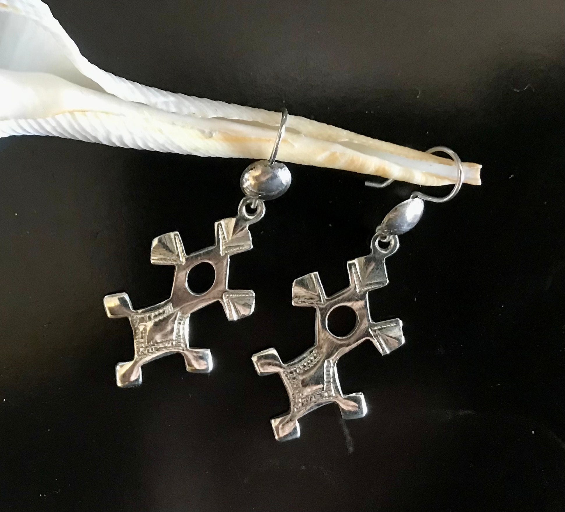 Croce di Caravaca benedetta in vero oro 18 carati, misura piccola 1