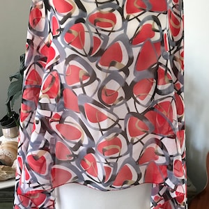 Semi Sheer Poncho + Beach Cover Up + Summer Poncho + One Size Summer Poncho  + Easy Wear Summer Fashion  + Boho Style Beach Cover Up