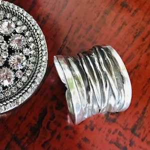 Designer Adjustable Silver Tribal Ring + Ethnic Sterling Silver Jewellery + Hand Carved Silver Jewelry + Adjustable Silver Jewellery + Rings