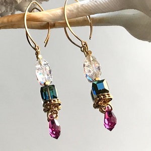 Crystal Scarab Earrings + Unique Handmade Designer Earrings + Crystal Scarab Earrings + Handmade Swarovski Scarab Jewellery + Gift For Her