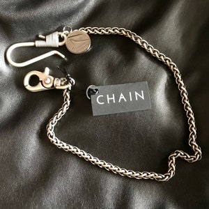 Cadena de bolsillo para hombre + Cadena para billetera de hombre + Cadena para jeans Made In Italy + Cadena para hombre gótico, grunge italiano, heavy metal + Cadena para pantalones geniales +