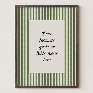 Benutzerdefinierte Bibel-Vers-Wandkunst, personalisiertes christliches Geschenk, wählen Sie Ihre Farbe Schriftdruck, benutzerdefiniertes Zitat-Dekor (gerahmt und versendet)