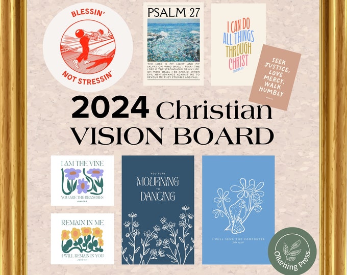 Vision Board Kit 65 Printable Pages 850 Pieces + Images Instant ...
