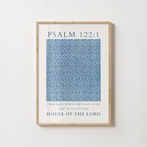 William Morris Psalm 122 Print: Vintage Floral Christian Wall Art (Digital Download)