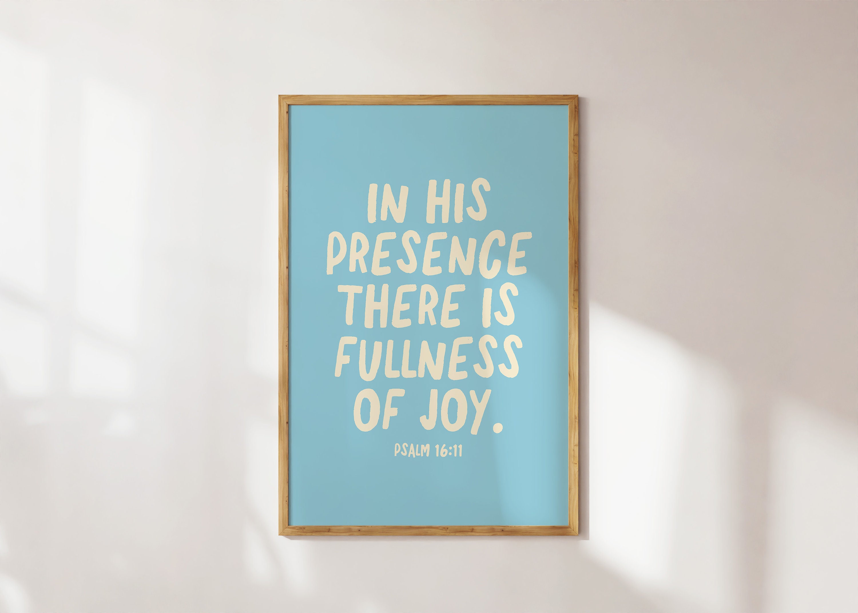 Psalm 16:11 Print, Christian Bible Verse Wall Art (digital Download) - Etsy