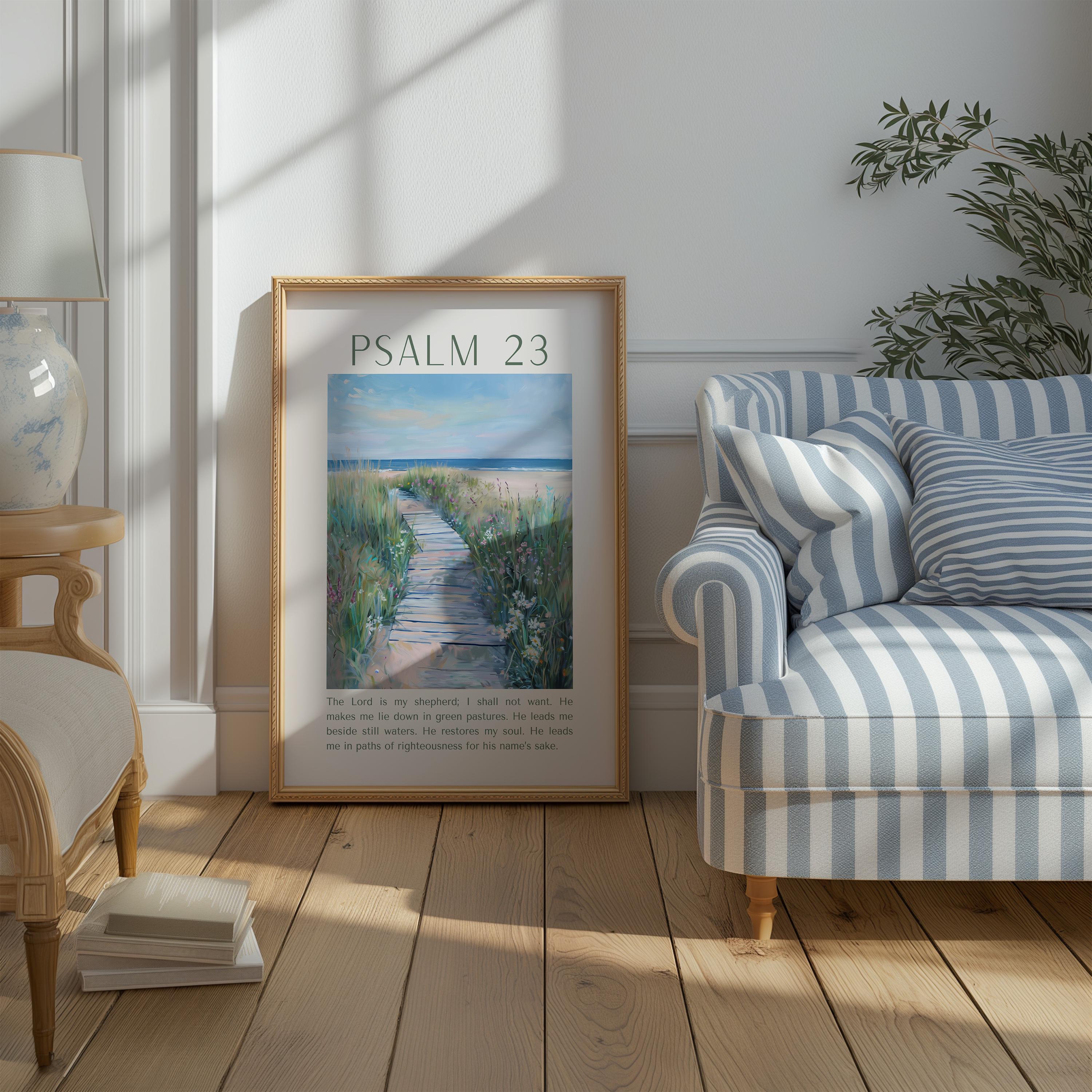 Coastal Christian Wall Art Set: Sage Green Bible Verse Prints (digital ...