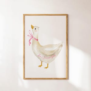 God’s Silliest Goose Nursery Print | Whimsical Christian Girls Wall Art | Funny Baby Room Decor | Digital Download