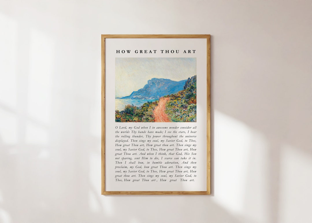 How Great Thou Art Vintage Christian Wall Art Digital Download Bible how-great-thou-art-vintage-christian-wall-art-digital-download-bible