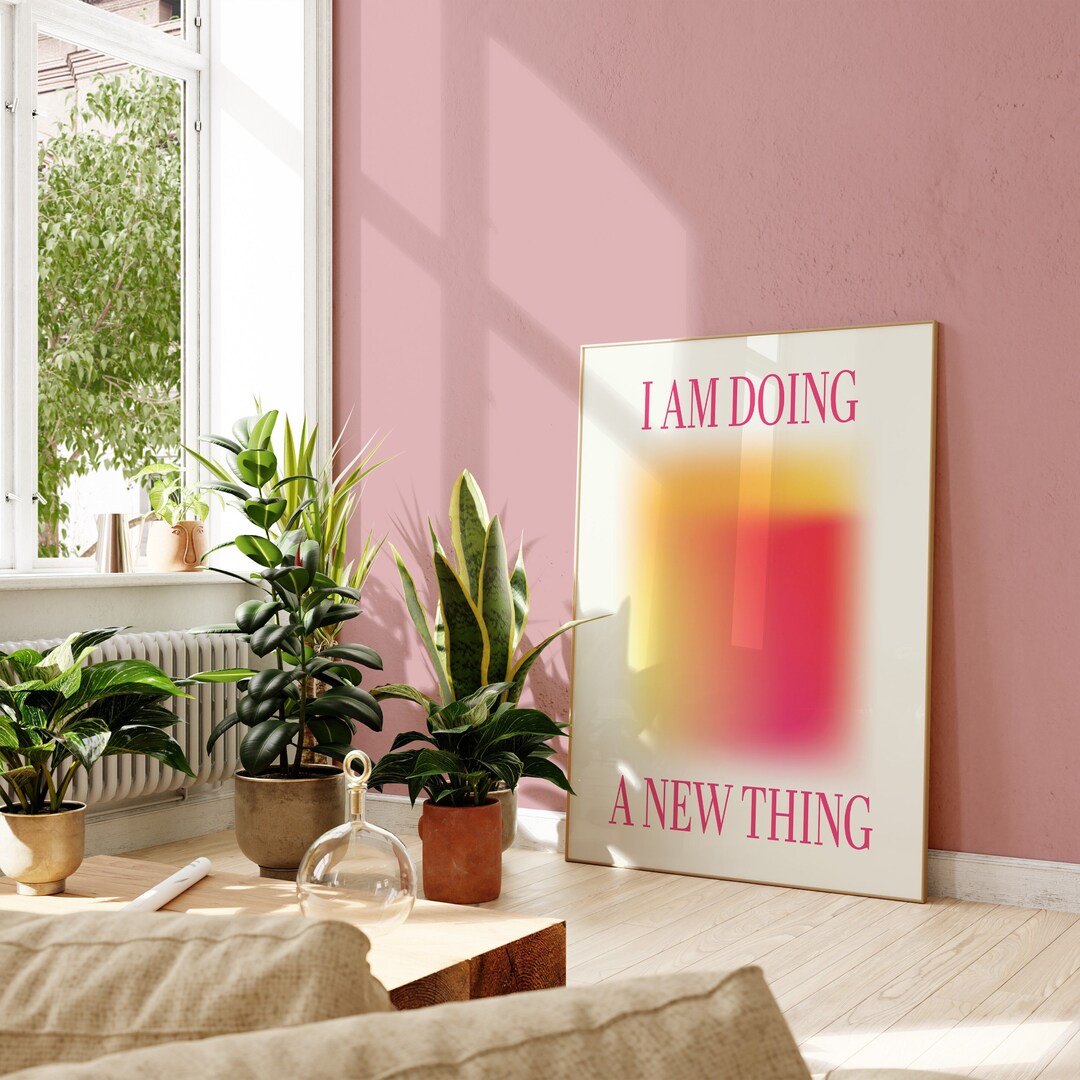 Christian Bible Verse Aura Poster for Christian Home Wall Decor for