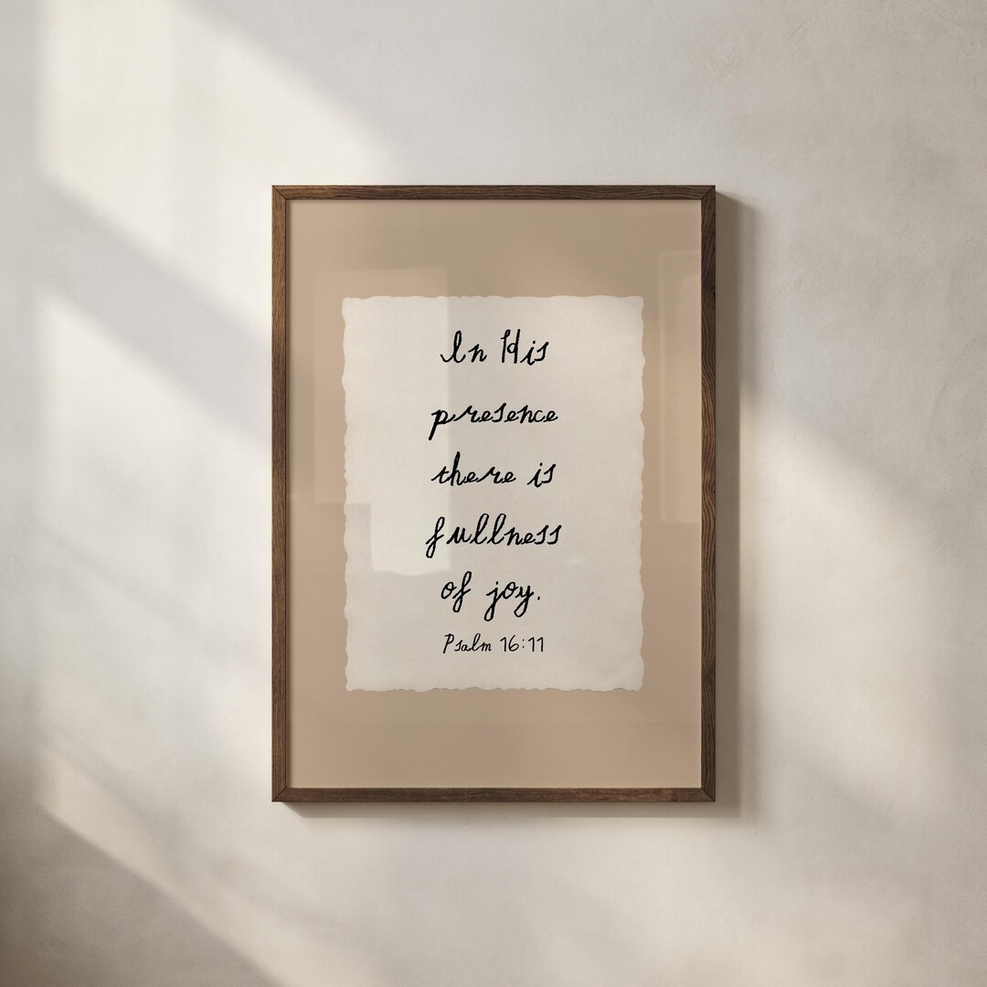 Psalm 16:11 Bible Verse Poster - Christian Wall Art (digital Download ...