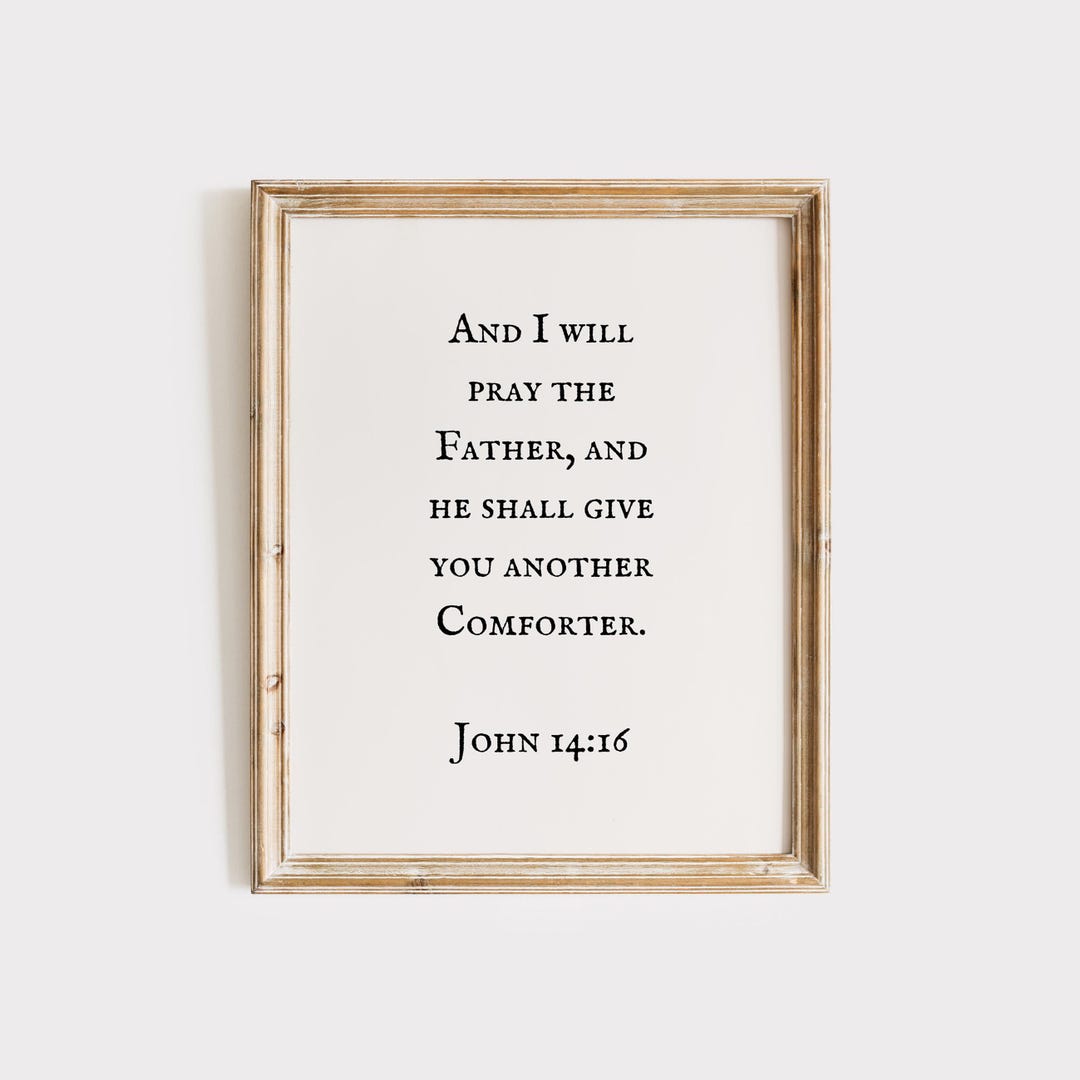 John 14 Bible Verse Wall Art, Scripture Printable Wall Art, Christian ...