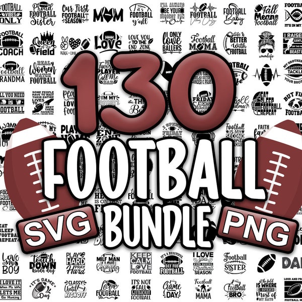 Football Mom svg bundle Game Day svg Cut files College Football mama Team Player Shirt Design Sports svg Clipart Cricut download