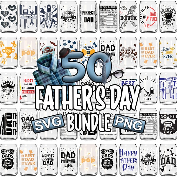 Fathers day Can Wrap svg bundle Daddy Coffee Glass Wrap Girl Boy Funny Best Dad Decal T shirt designs svg png Cut Files Cricut, Silhouette